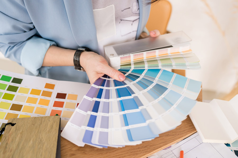 Professional color palette selection for eco-friendly painting projects