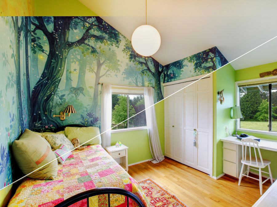 Nature Wall Printing for Bedroom | Walls Master Toronto